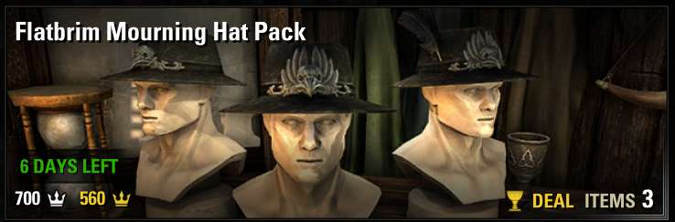 Flatbrim Mourning Hat Pack