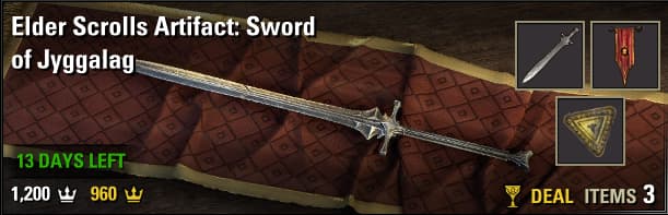 Elder Scrolls Artifact: Sword of Jyggalag