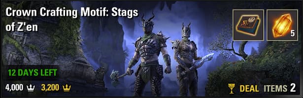 Crown Crafting Motif: Stags of Z'en
