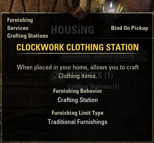 Clockwork Clothing Station