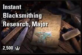 Instant Blacksmithing Research, Major