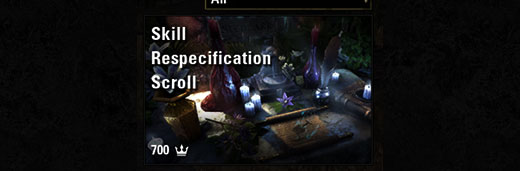 Skill Respecification Scroll